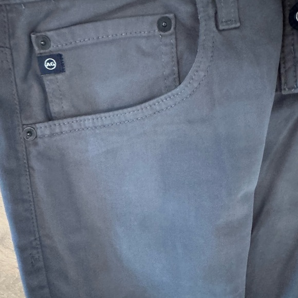 AG Jeans Adriano Goldschmied Gray Chino Pants The Ives 34 Waist 34” Men’s - Picture 5 of 7
